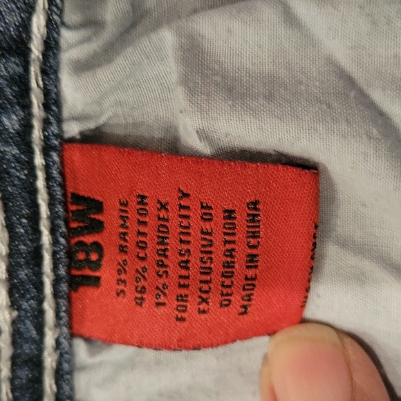 ZANADI Women's Distressed Denim Boho Jeans Sz 18 - Picture 11 of 12